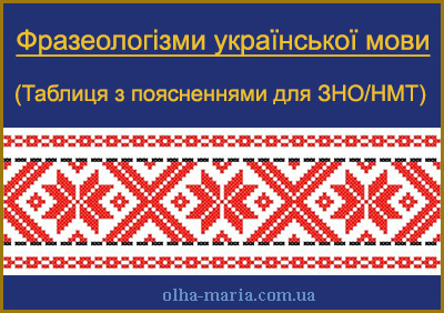 Понад 100 фразеологізмів української мови — значення та приклади (ЗНО/НМТ).