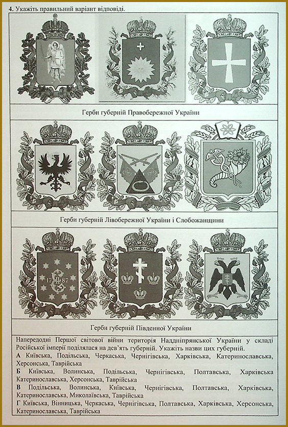 Історія України. (Україна в роки Першої світової війни). Тестові завдання