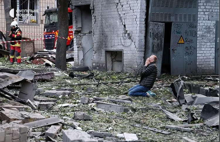 Russia is bombing civilians in Ukraine during the G7 summit.