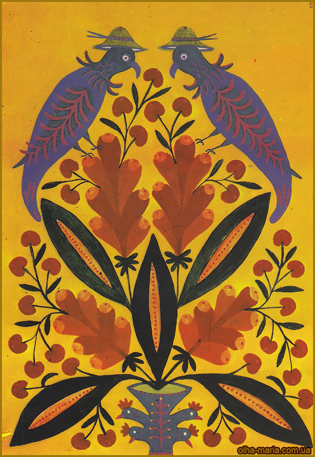 М. Примаченко (Приймаченко). "На честь народження правнучки" (1987)