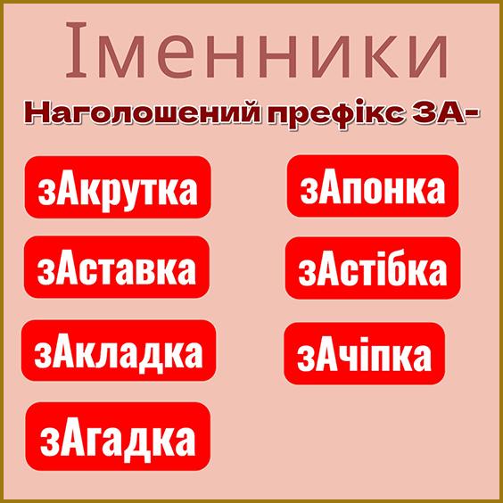 Наголос. Закономірності наголошування іменників