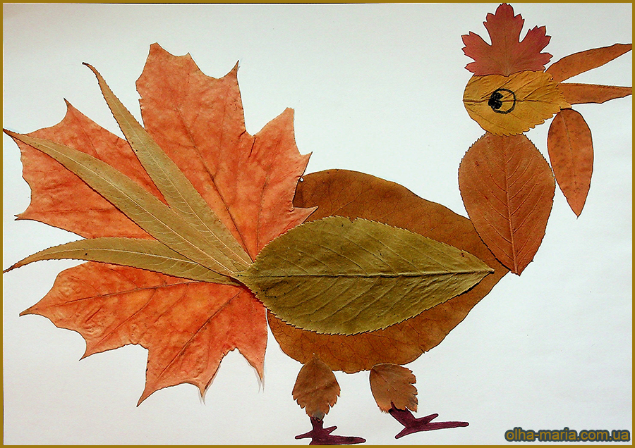 Осінні поробки для дітей. Півник