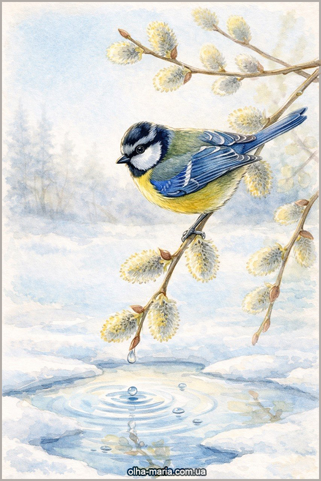 Вірші про весну для дітей 5-7 років Рання весна картинки. Пори року. Синичка