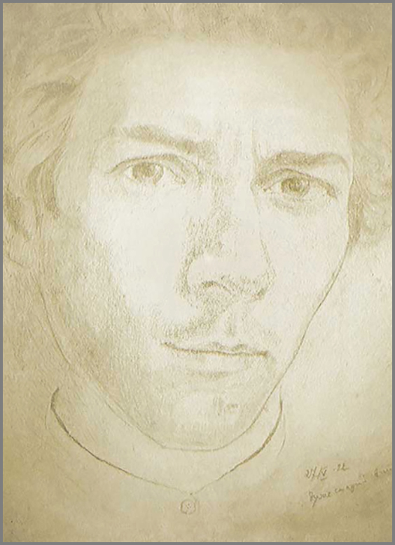 Автопортрет Павла Тичини, 1922.