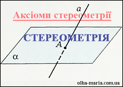 Стереометрія. Підготовка до ЗНО/НМТ