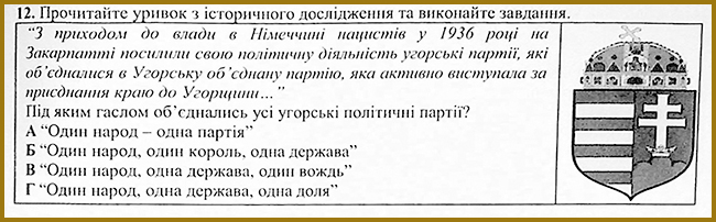 Українські землі у складі Чехословаччини _ Тест з історії № 12. Тести ЗНО