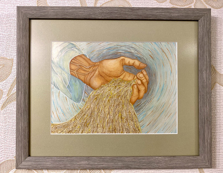 Живопис акрилом. Малюнок до до казки «Дідове заклинання». (Техніки малювання акриловими фарбами - 8 іл.)